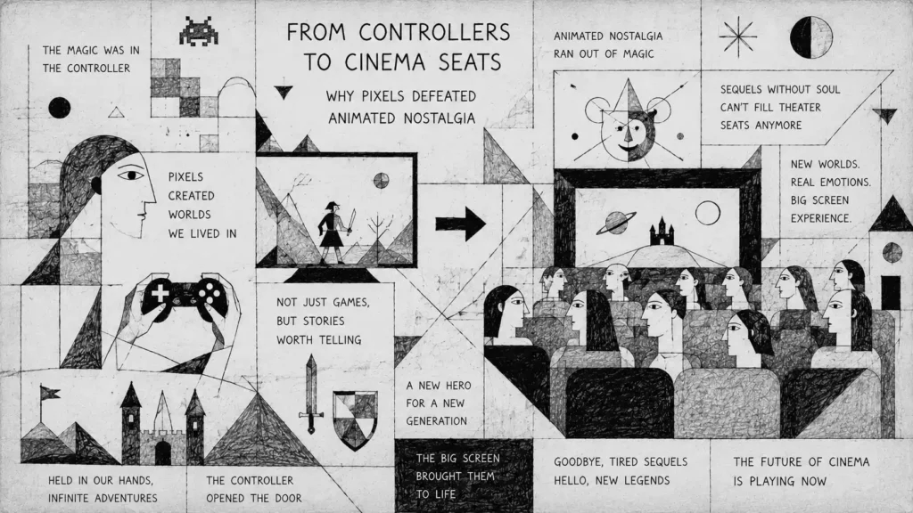 #FromControllersToCinemaSeats #VideoGamesInCinema #GamingVsAnimation #BoxOffice2026 #ModernCinema #VideoGameMovies #NoMoreSequels #GamingCulture #BigScreen #JuanButten